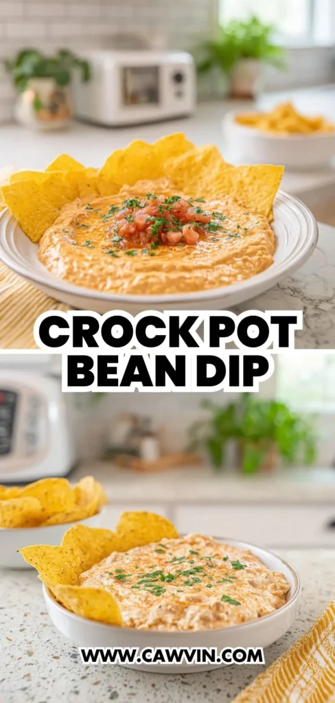 Crock Pot Bean Dip 2 1 - Easy Peasy Recipes