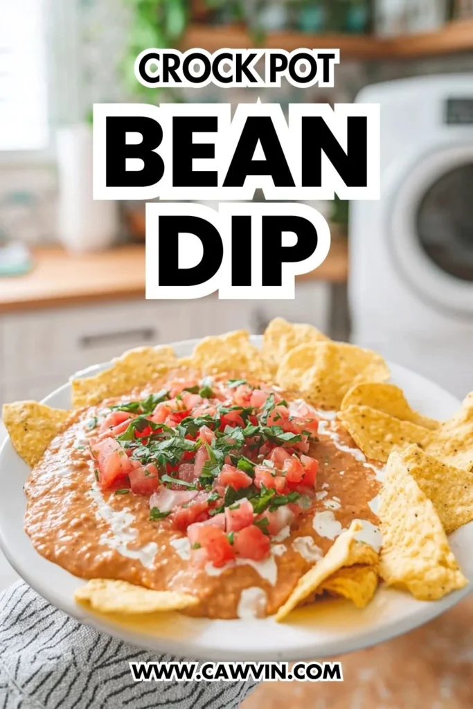 Crock Pot Bean Dip - Easy Peasy Recipes