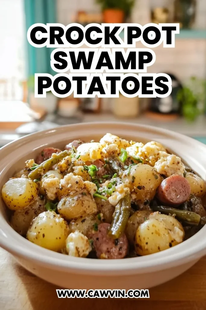 Crock Pot Swamp Potatoes - Easy Peasy Recipes