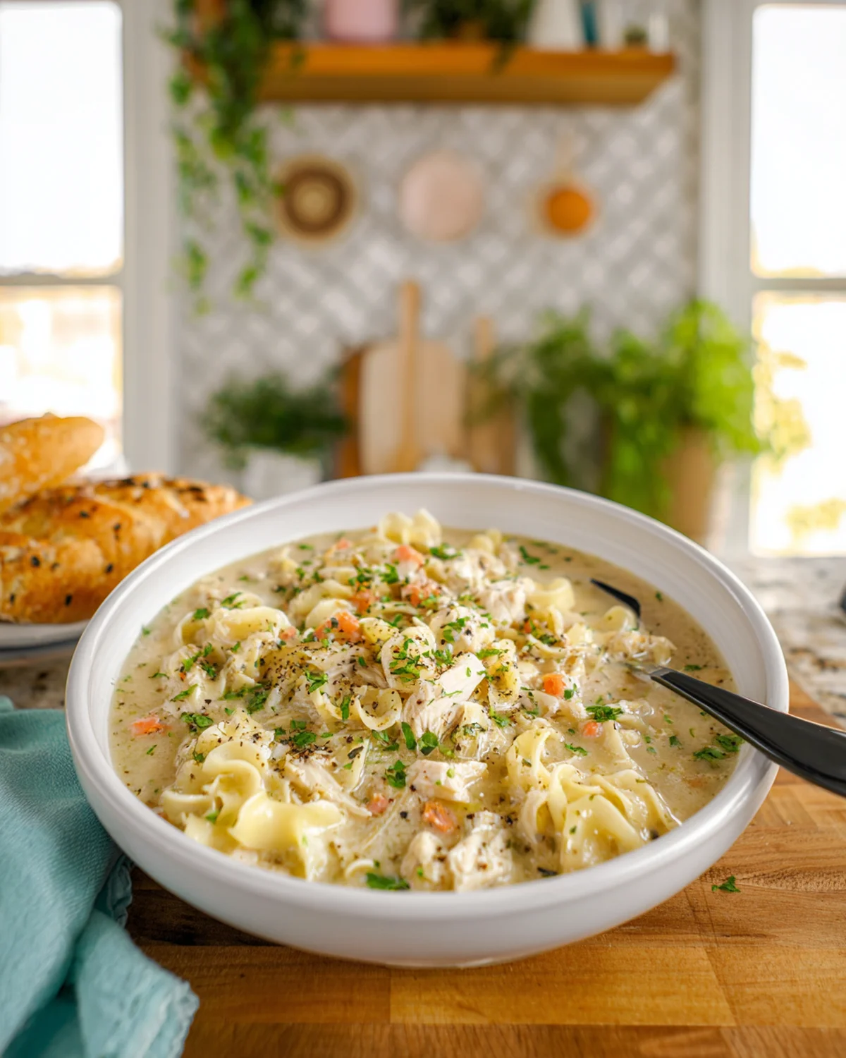 Crockpot Creamy Chicken Noodle Soup - Image 2