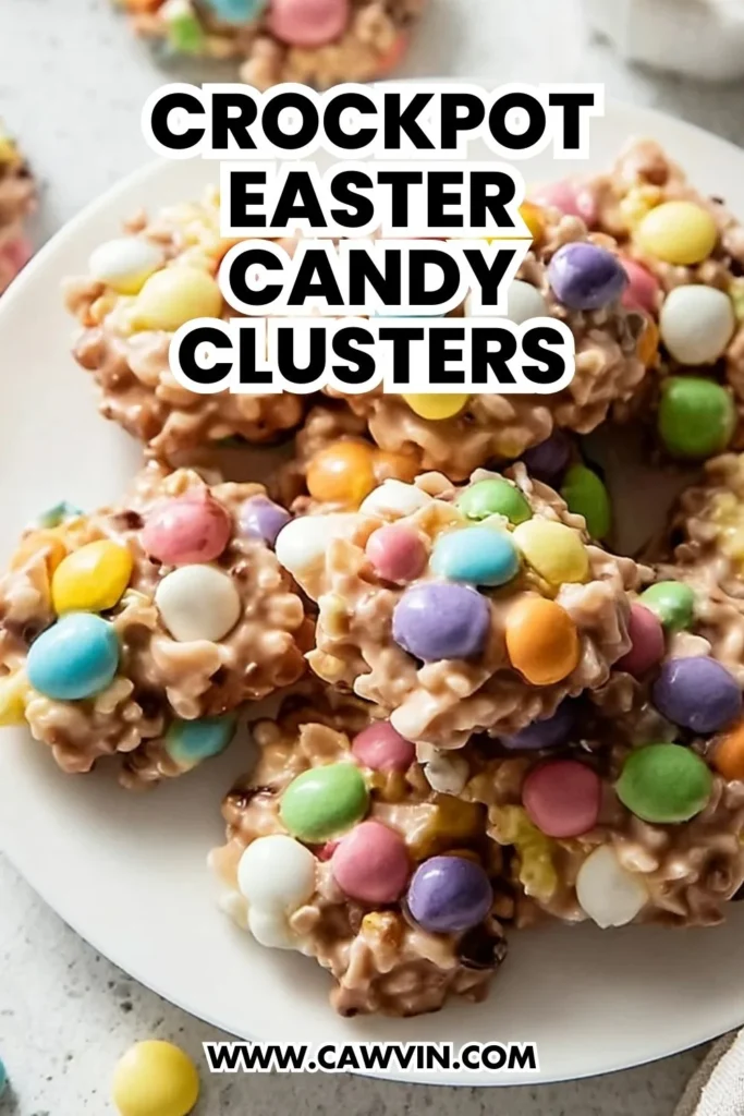 Crockpot Easter Candy Clusters - Easy Peasy Recipes