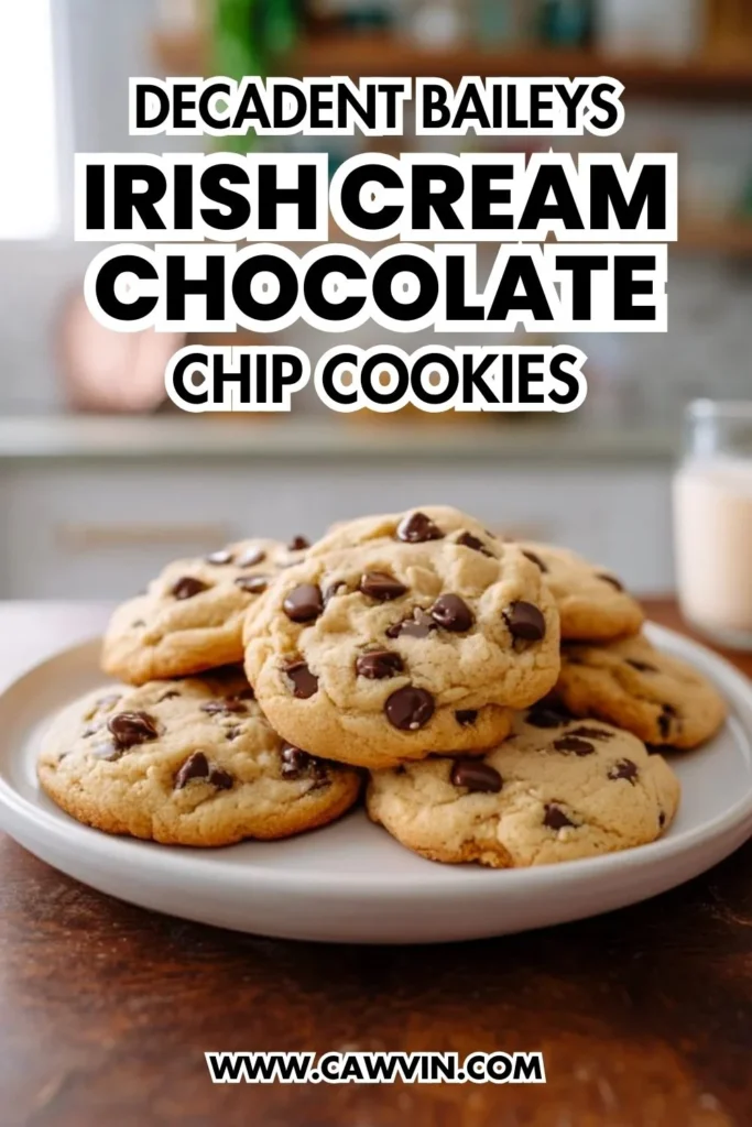 Decadent Baileys Irish Cream Chocolate Chip Cookies - Easy Peasy Recipes