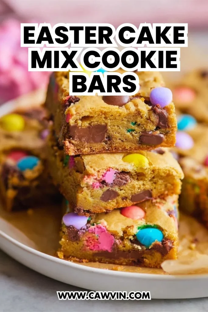 Easter Cake Mix Cookie Bars - Easy Peasy Recipes