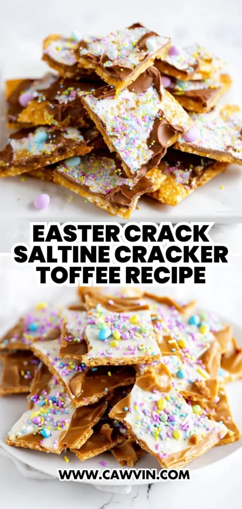 Easter Crack Saltine Cracker Toffee Recipe 2 - Easy Peasy Recipes