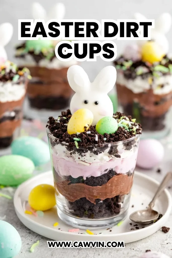 Easter Dirt Cups - Easy Peasy Recipes