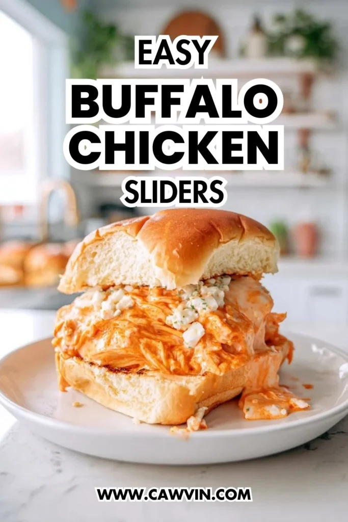 Easy Buffalo Chicken Sliders - Easy Peasy Recipes