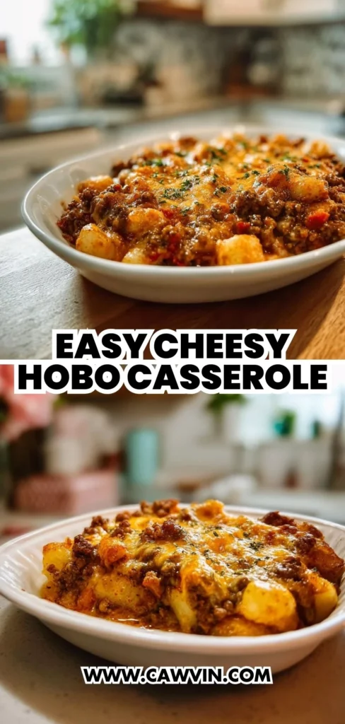 Easy Cheesy Hobo Casserole 2 1 - Easy Peasy Recipes
