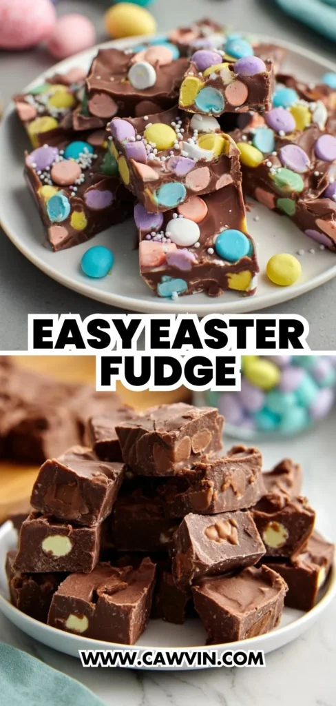 Easy Easter Fudge 2 - Easy Peasy Recipes