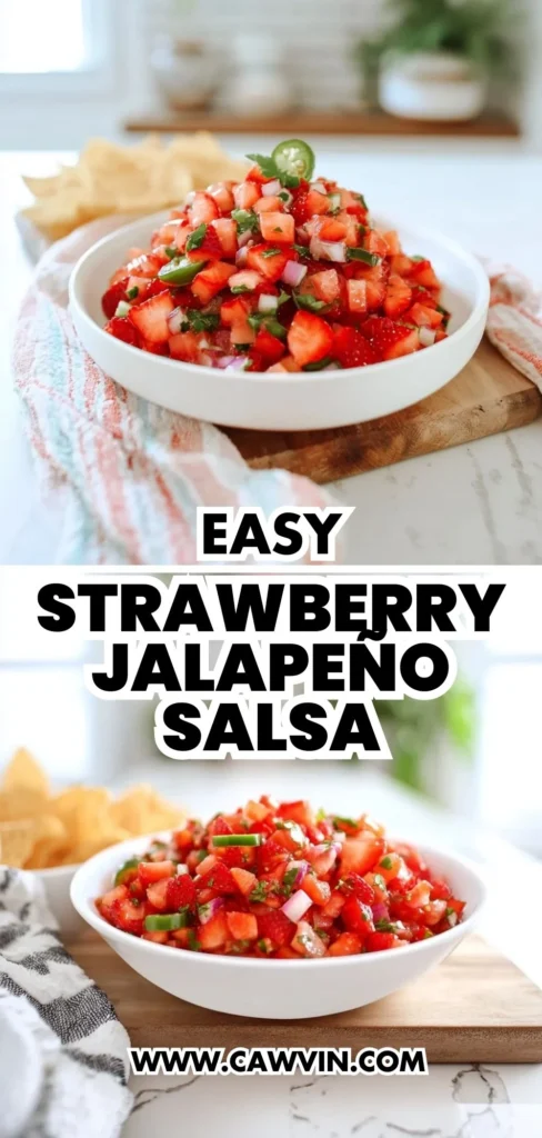 Easy Strawberry Jalapeno Salsa 2 - Easy Peasy Recipes