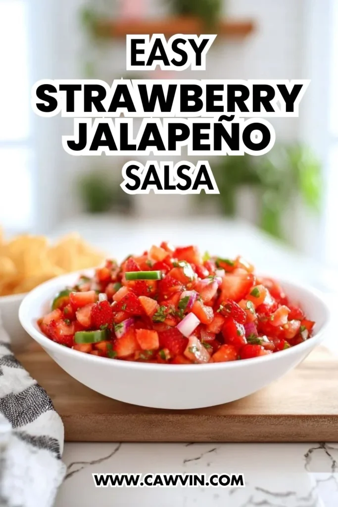 Easy Strawberry Jalapeno Salsa - Easy Peasy Recipes