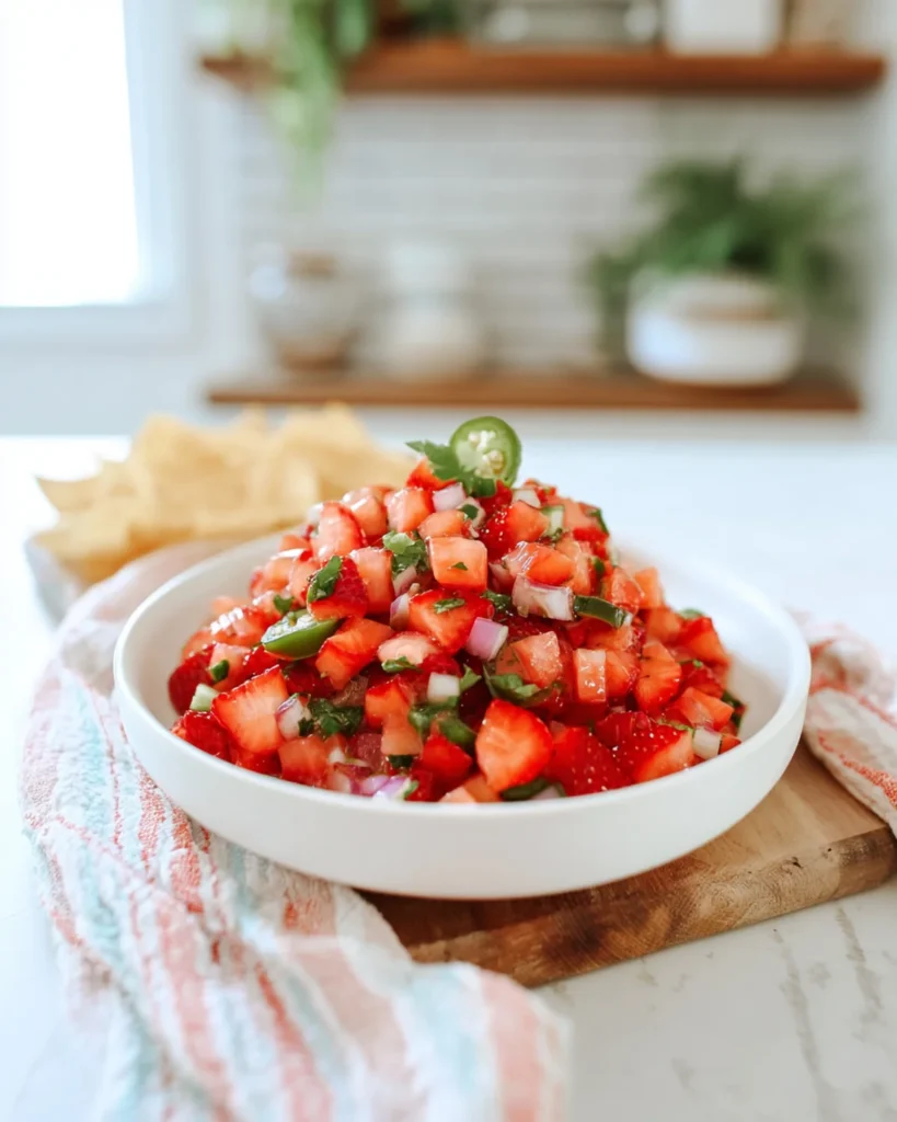 Easy Strawberry Jalapeño Salsa Recipe