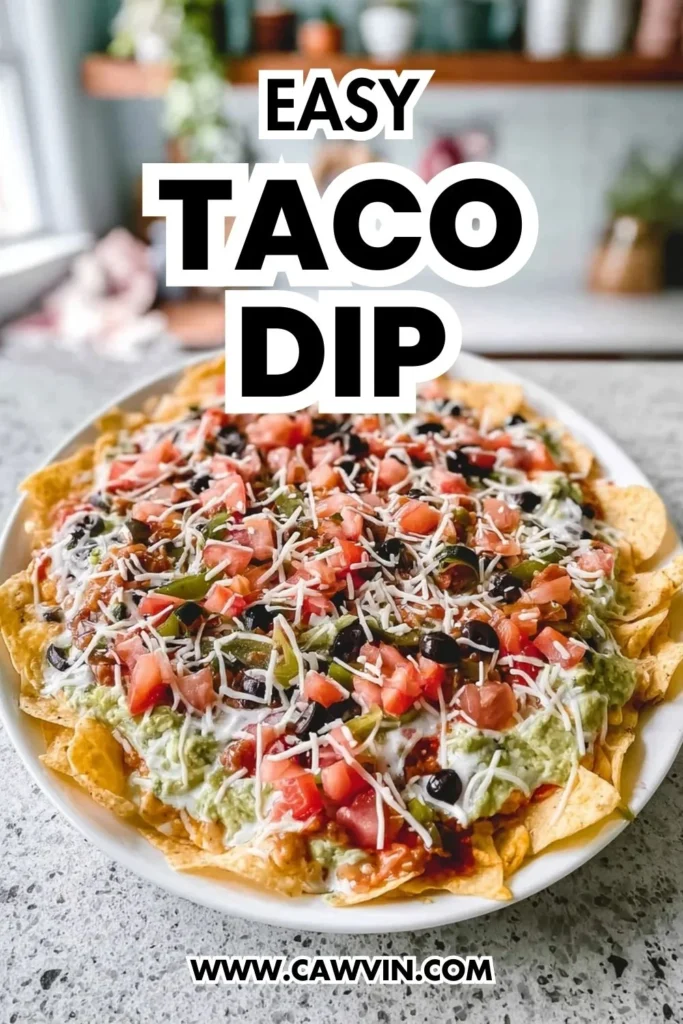 Easy Taco Dip - Easy Peasy Recipes
