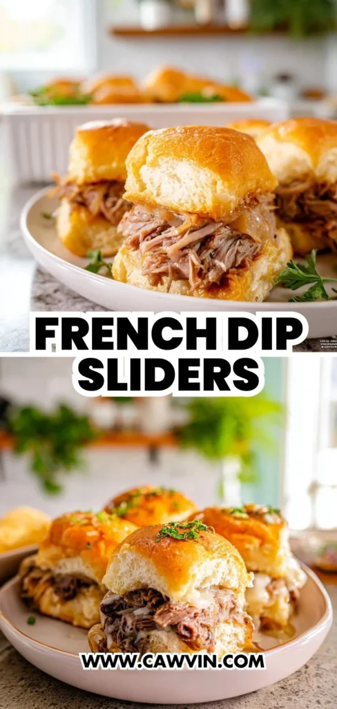 French Dip Sliders 2 1 - Easy Peasy Recipes