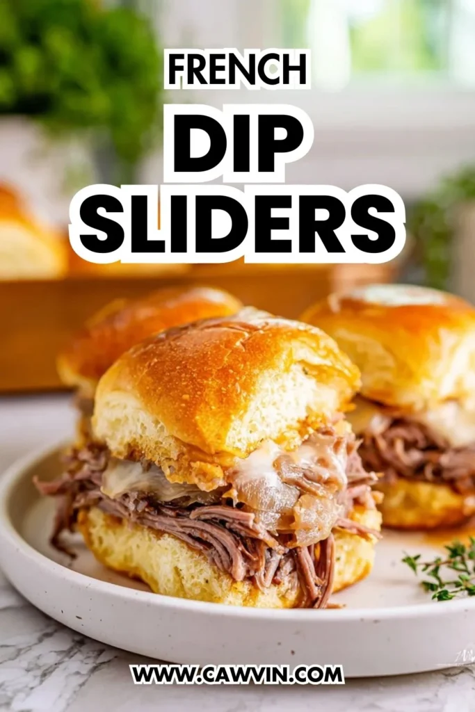 French Dip Sliders - Easy Peasy Recipes
