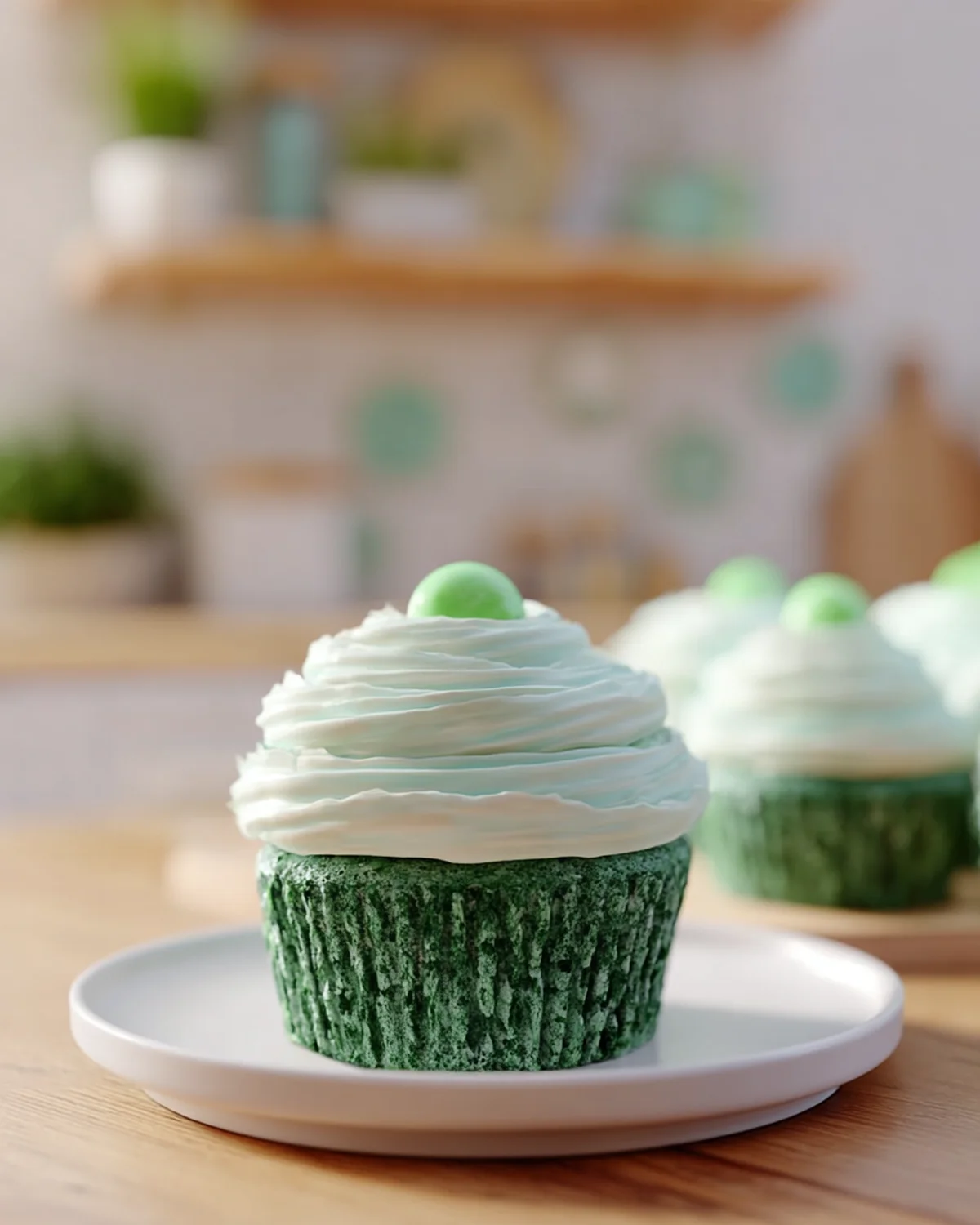 Green Velvet Cake And Cupcakes - Image 3