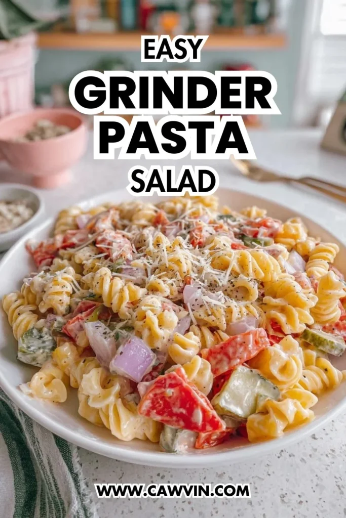 Grinder Pasta Salad - Easy Peasy Recipes