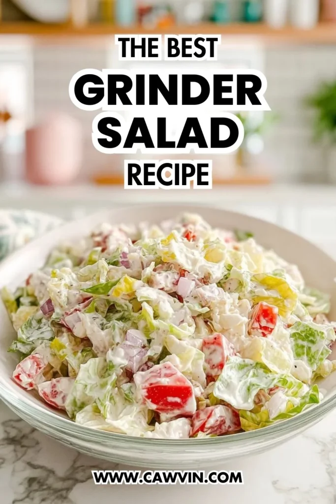 Grinder Salad Recipe - Easy Peasy Recipes