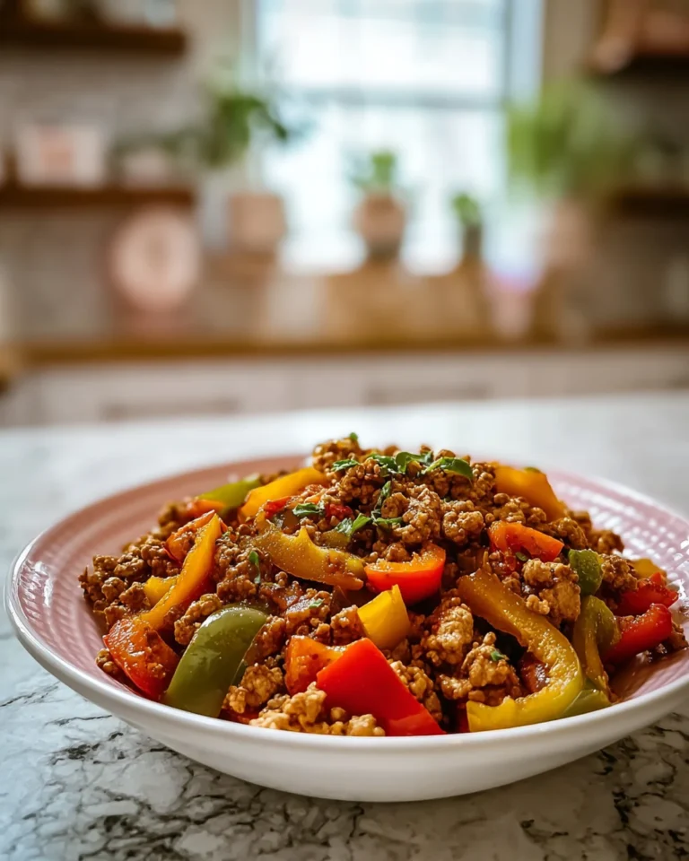 Ground Turkey and Peppers Recipe