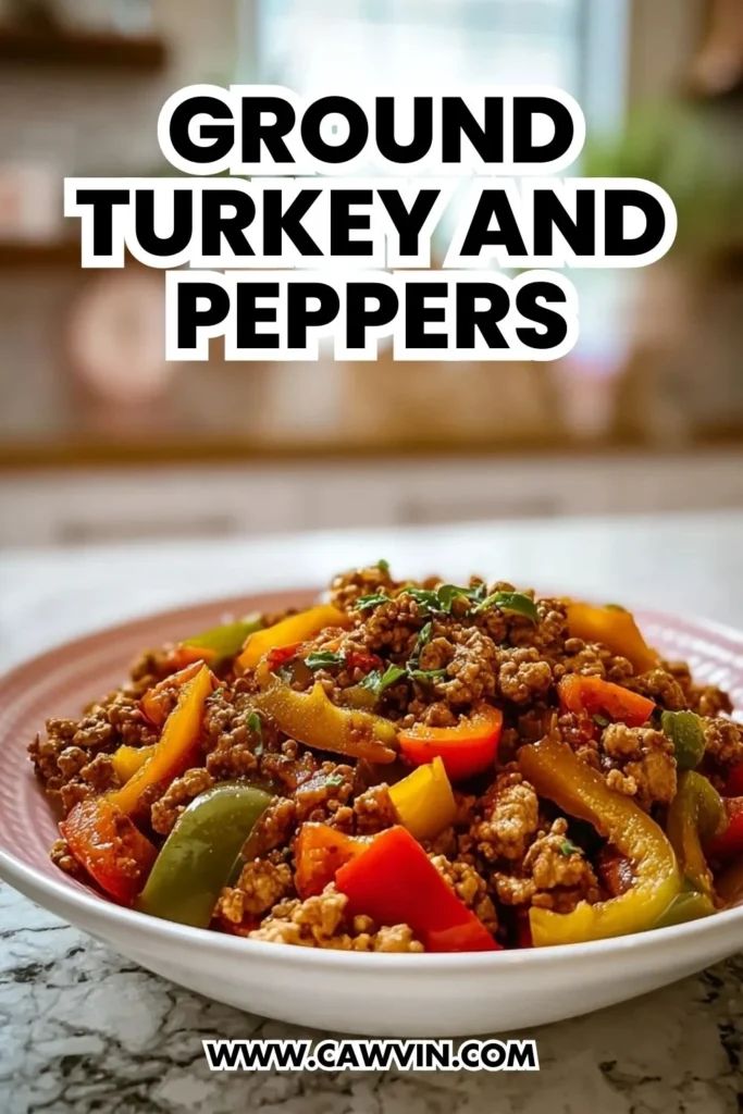 Ground Turkey and Peppers - Easy Peasy Recipes