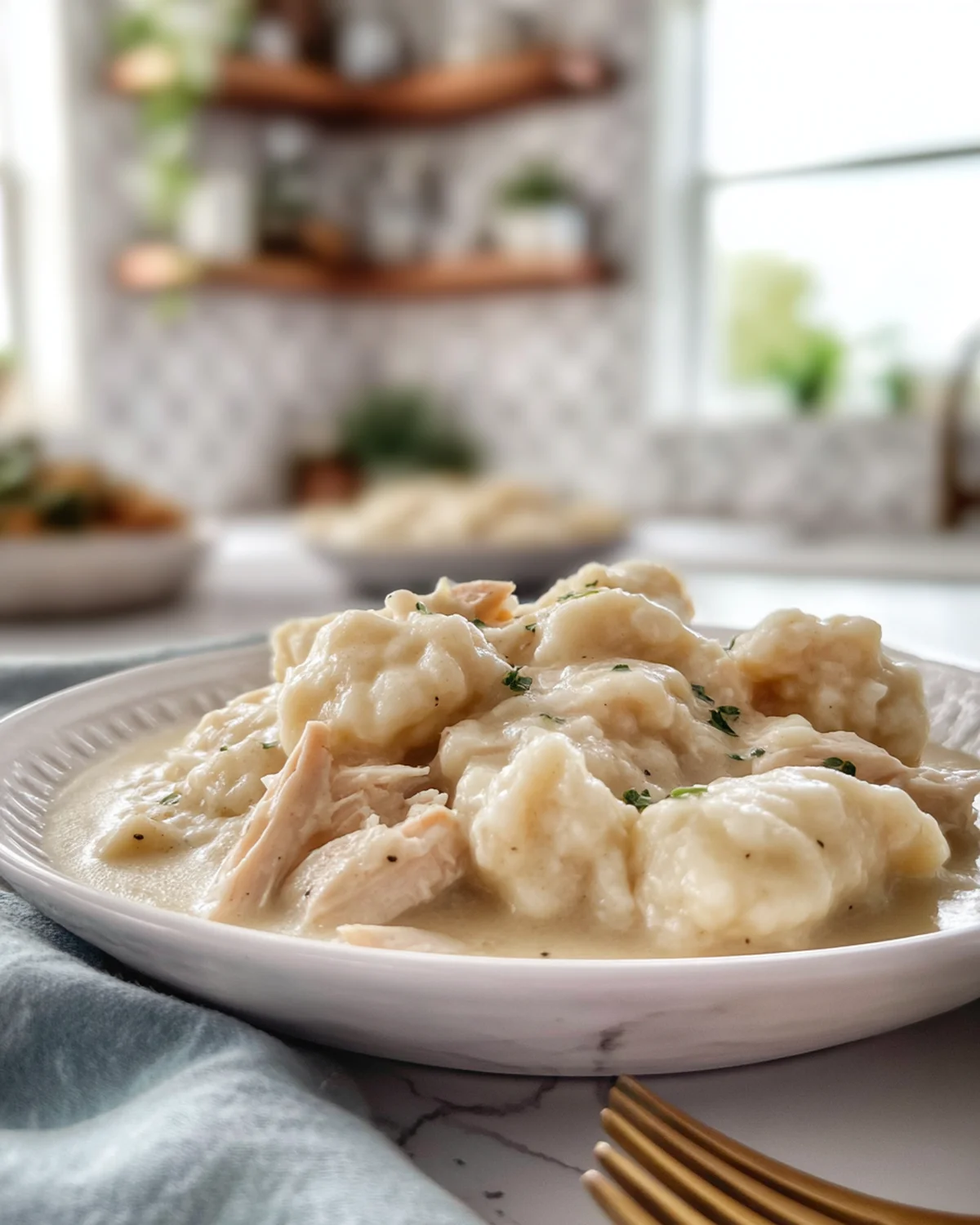 Homestyle Chicken and Dumplings (Cracker Barrel-Inspired) - Image 3