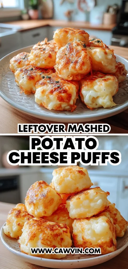 Leftover Mashed Potato Cheese Puffs 2 1 - Easy Peasy Recipes