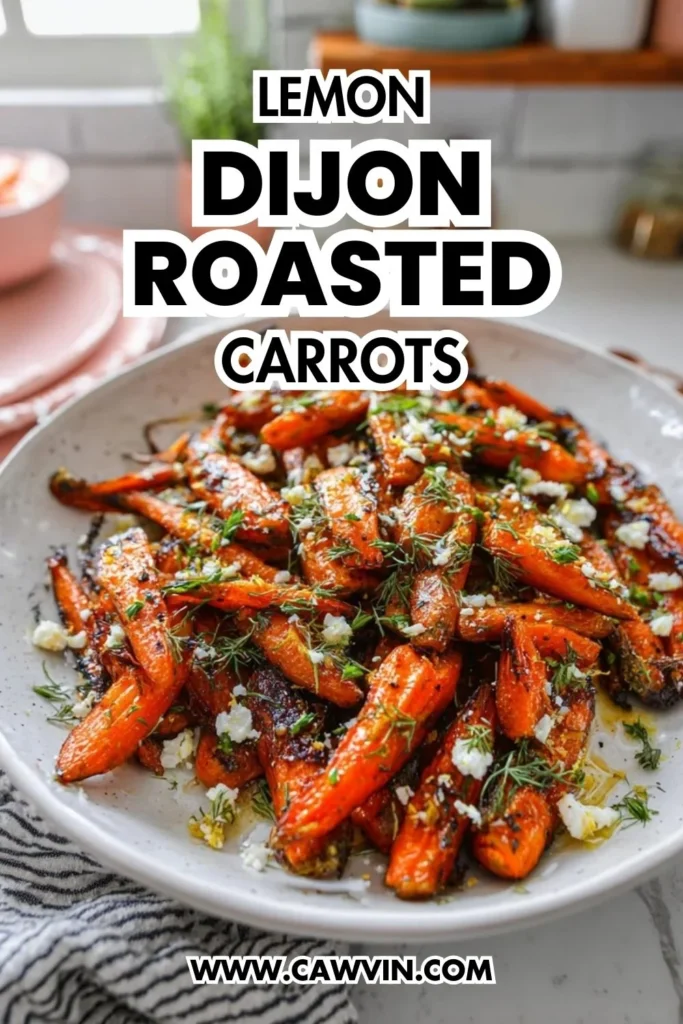 Lemon Dijon Roasted Carrots - Easy Peasy Recipes