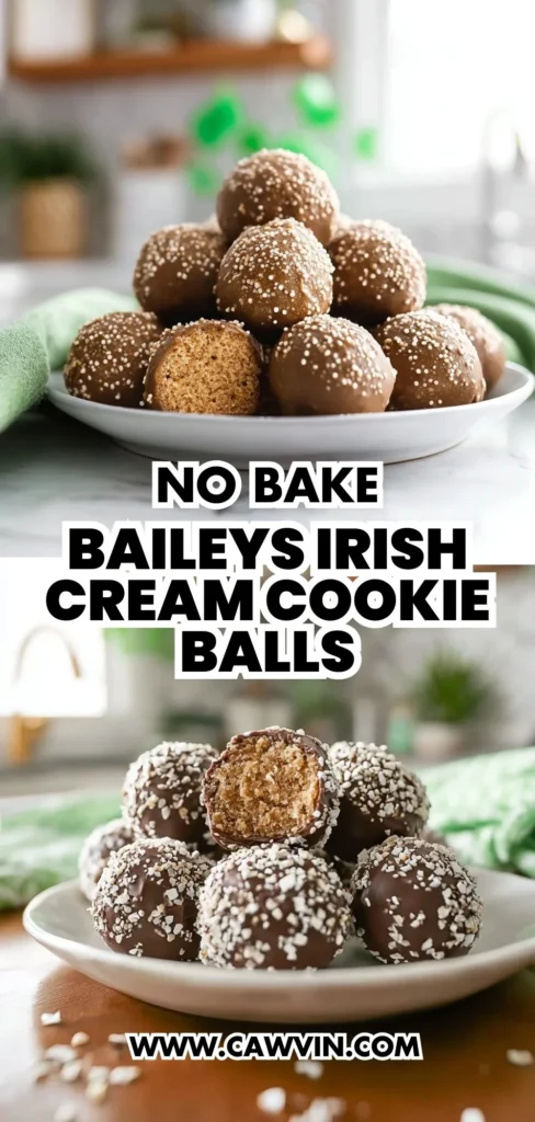No Bake Baileys Irish Cream Cookie Balls 2 1 - Easy Peasy Recipes