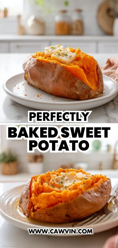 Perfectly Baked Sweet Potato 2 - Easy Peasy Recipes