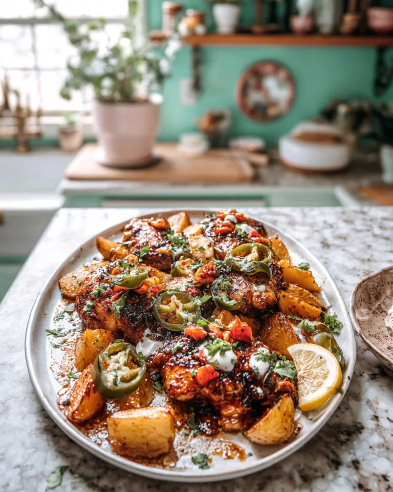 Sheet Pan Lemon Balsamic Chicken and Potatoes Recipe