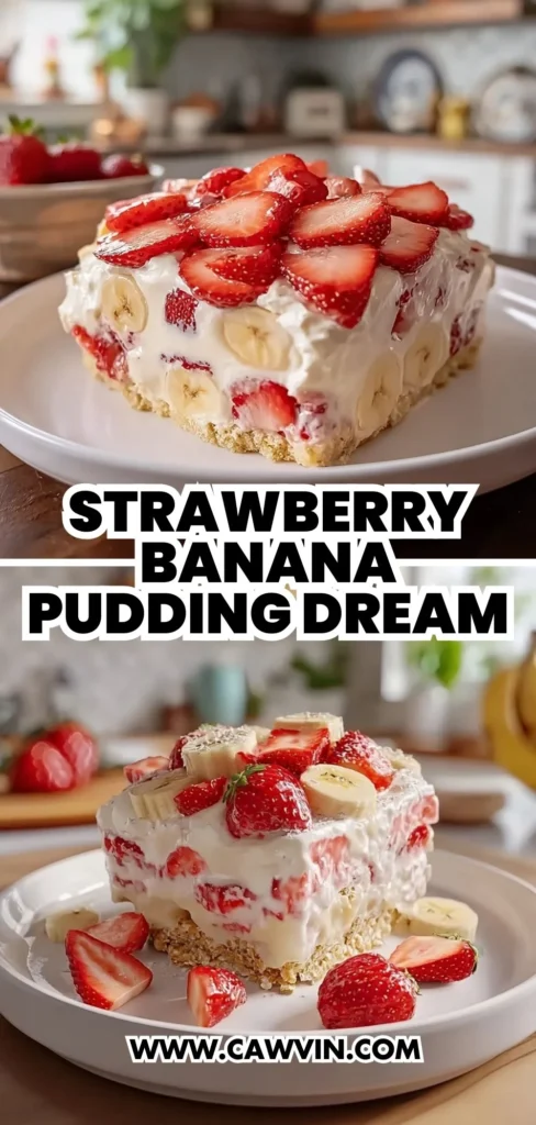 Strawberry Banana Pudding Dream 2 1 - Easy Peasy Recipes