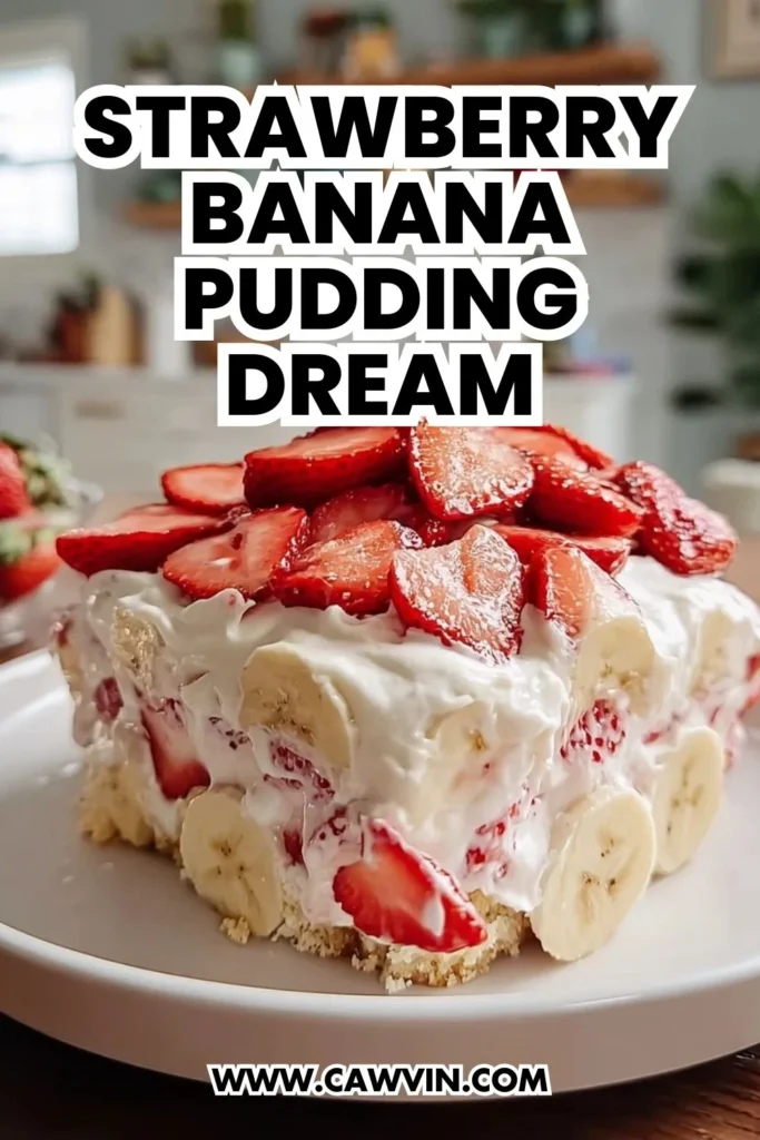 Strawberry Banana Pudding Dream - Easy Peasy Recipes