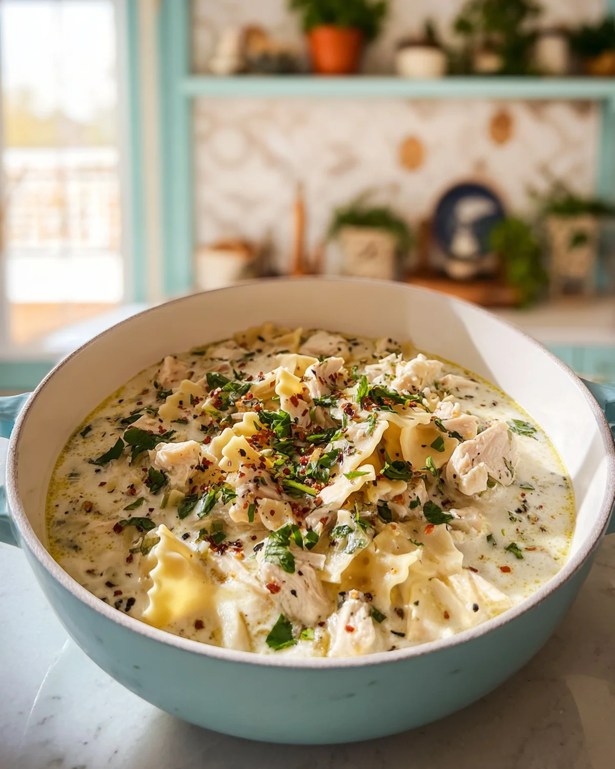 White Chicken Lasagna Soup - Image 2