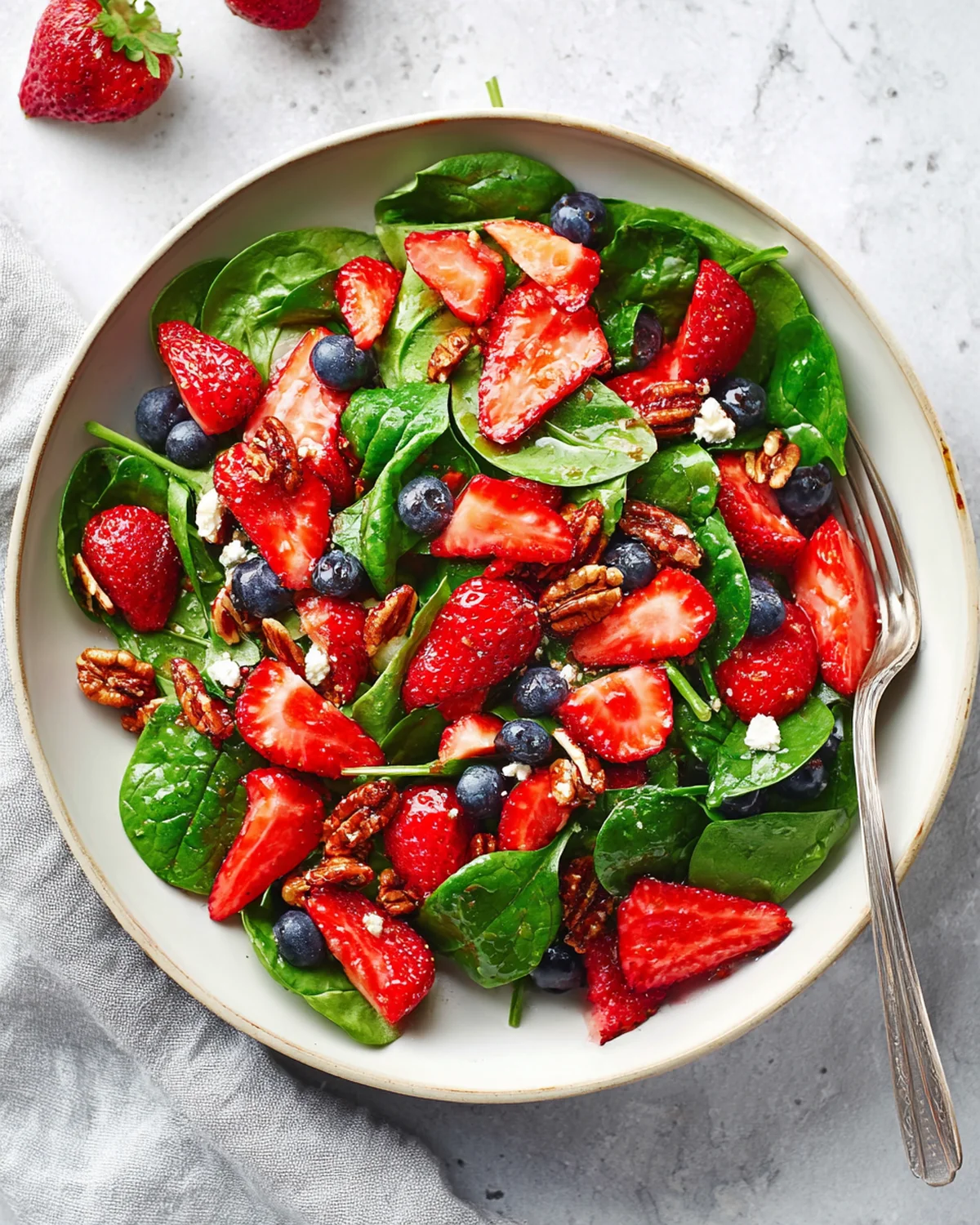15-Minute Strawberry Spinach Salad - Image 3