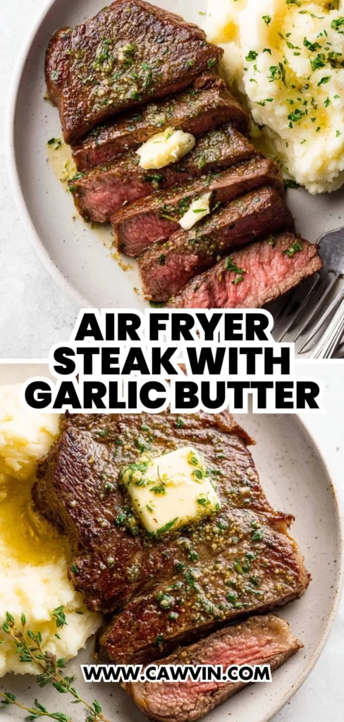 Air Fryer Steak with Garlic Butter 2 1 - Easy Peasy Recipes
