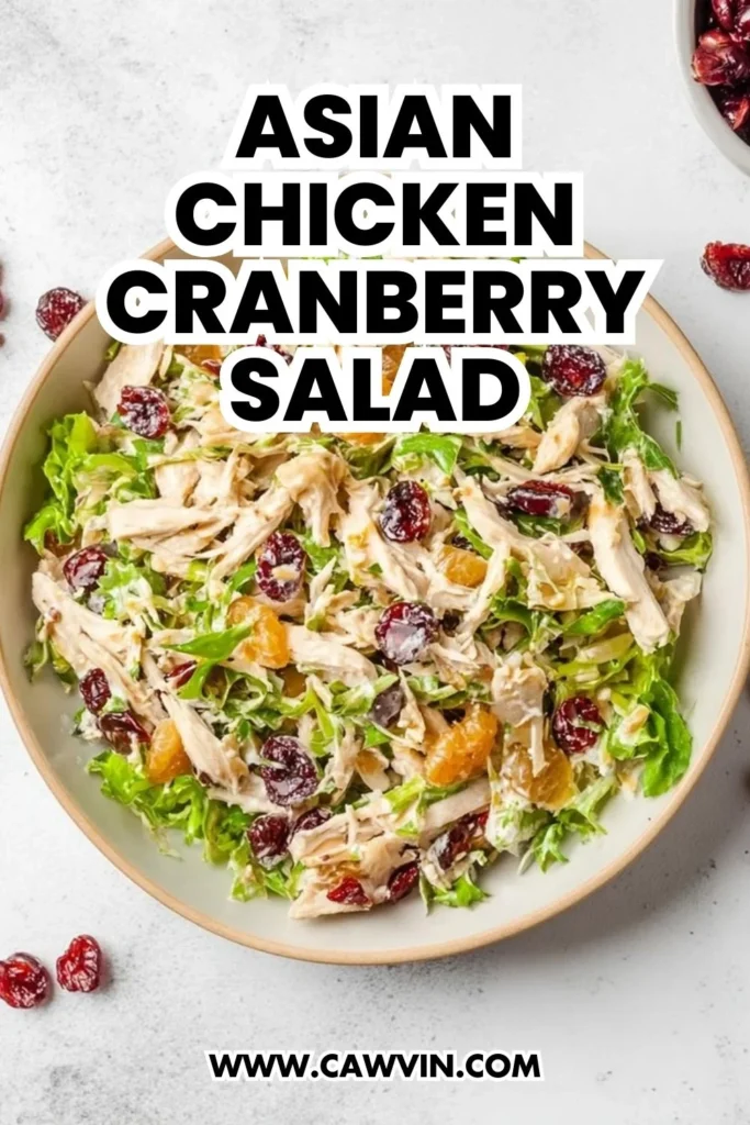 Asian Chicken Cranberry Salad - Easy Peasy Recipes