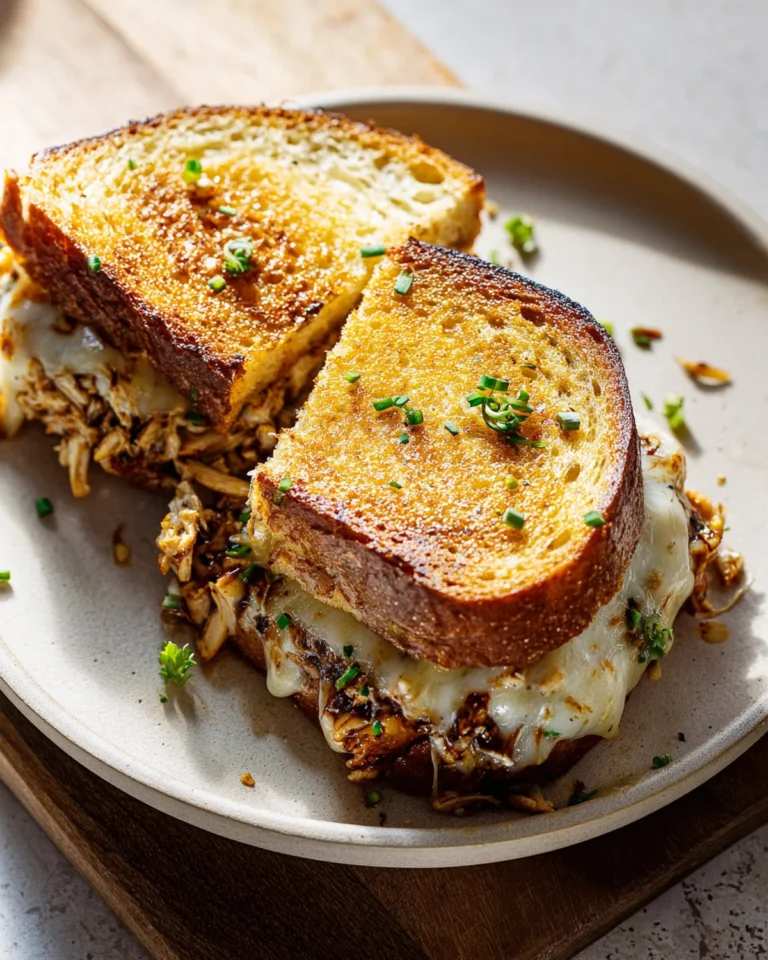 BBQ Chicken Grilled Cheese Sandwich Recipe