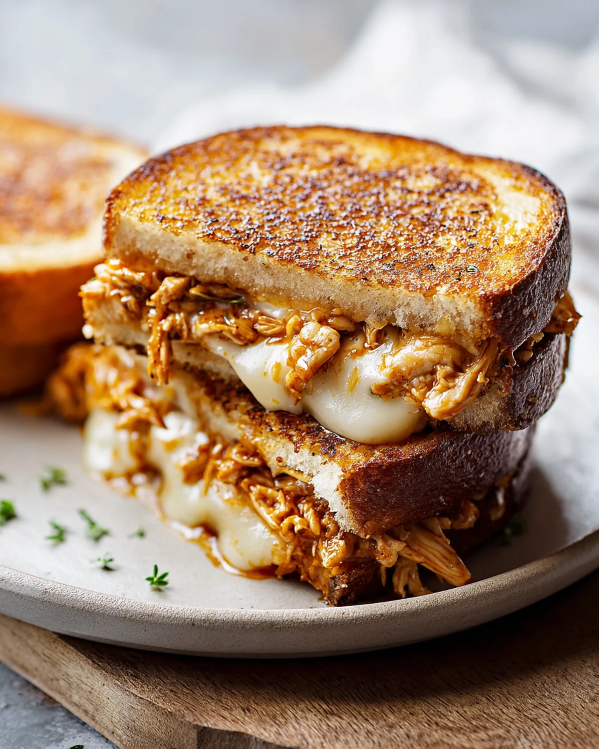 BBQ Chicken Grilled Cheese Sandwich - Image 2