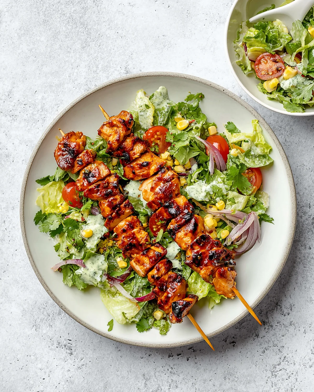 BBQ Chicken Skewer Salad - Image 2