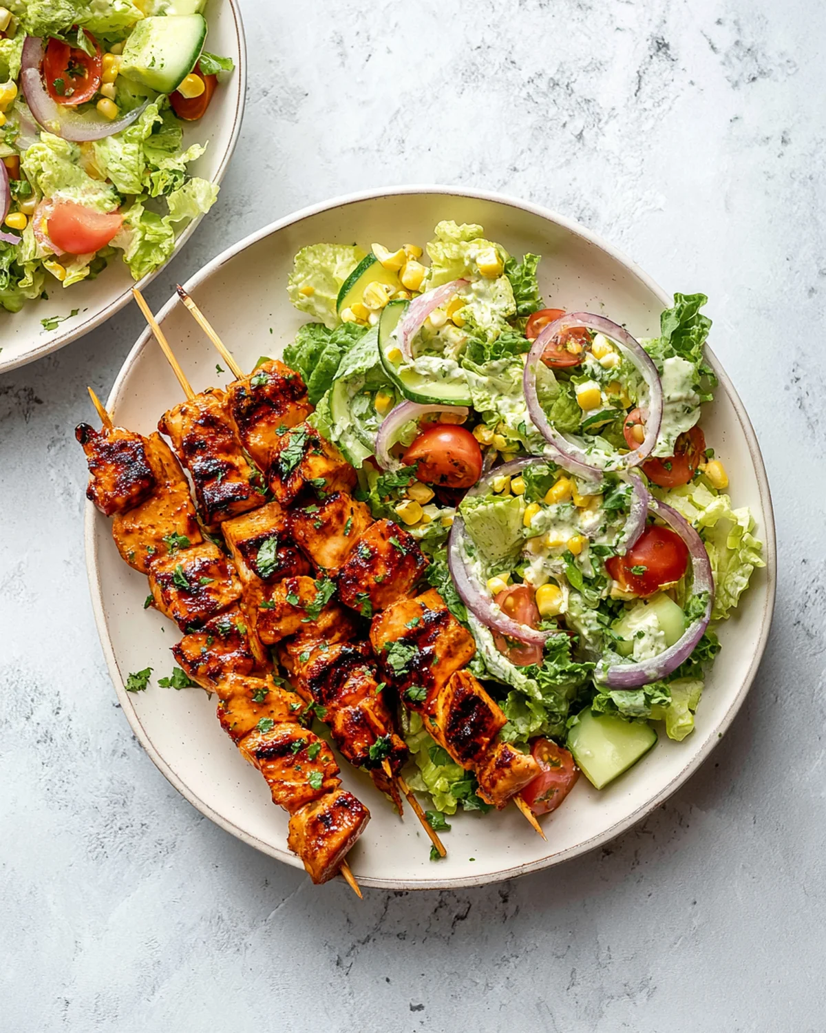 BBQ Chicken Skewer Salad - Image 3