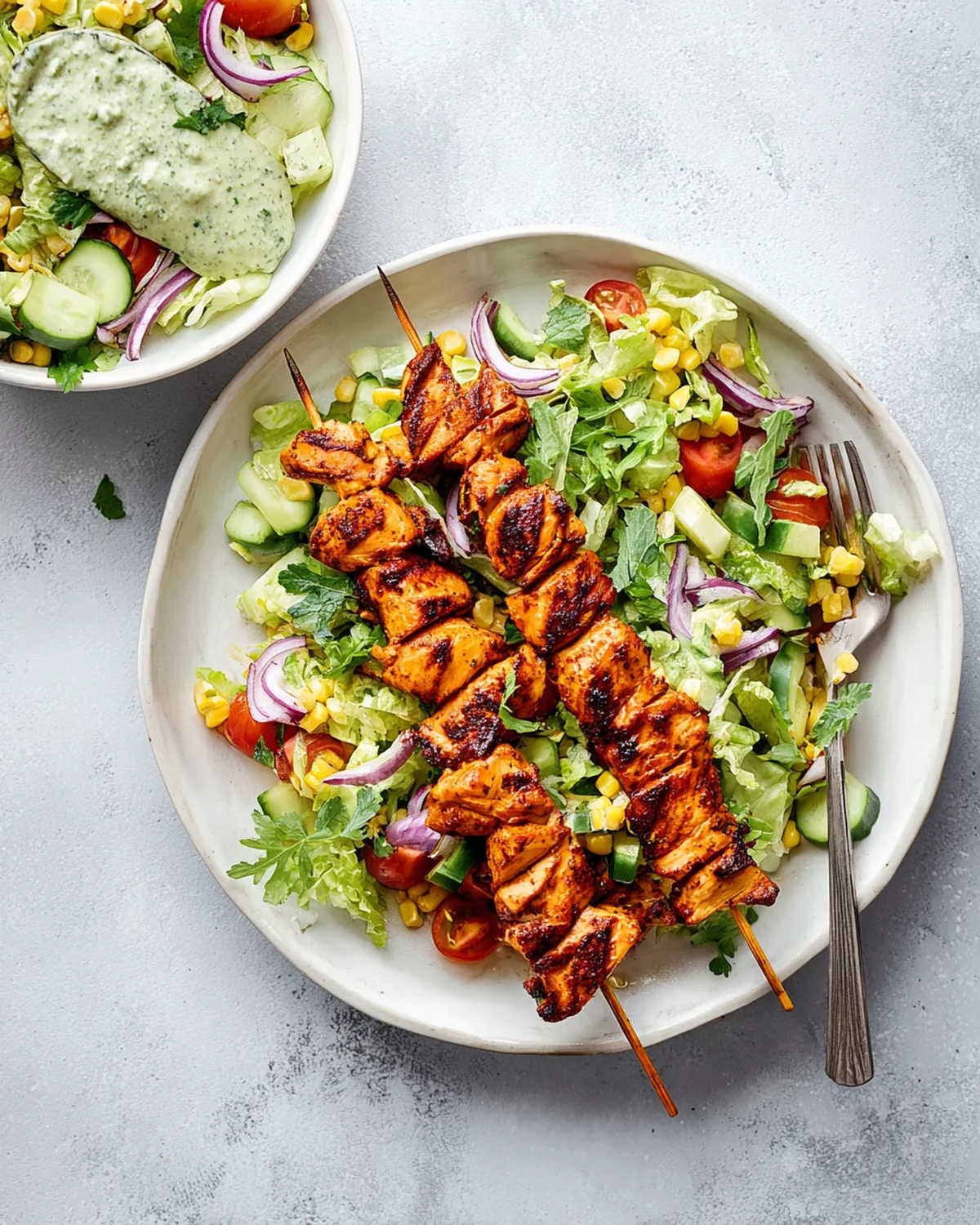 BBQ Chicken Skewer Salad - Image 4