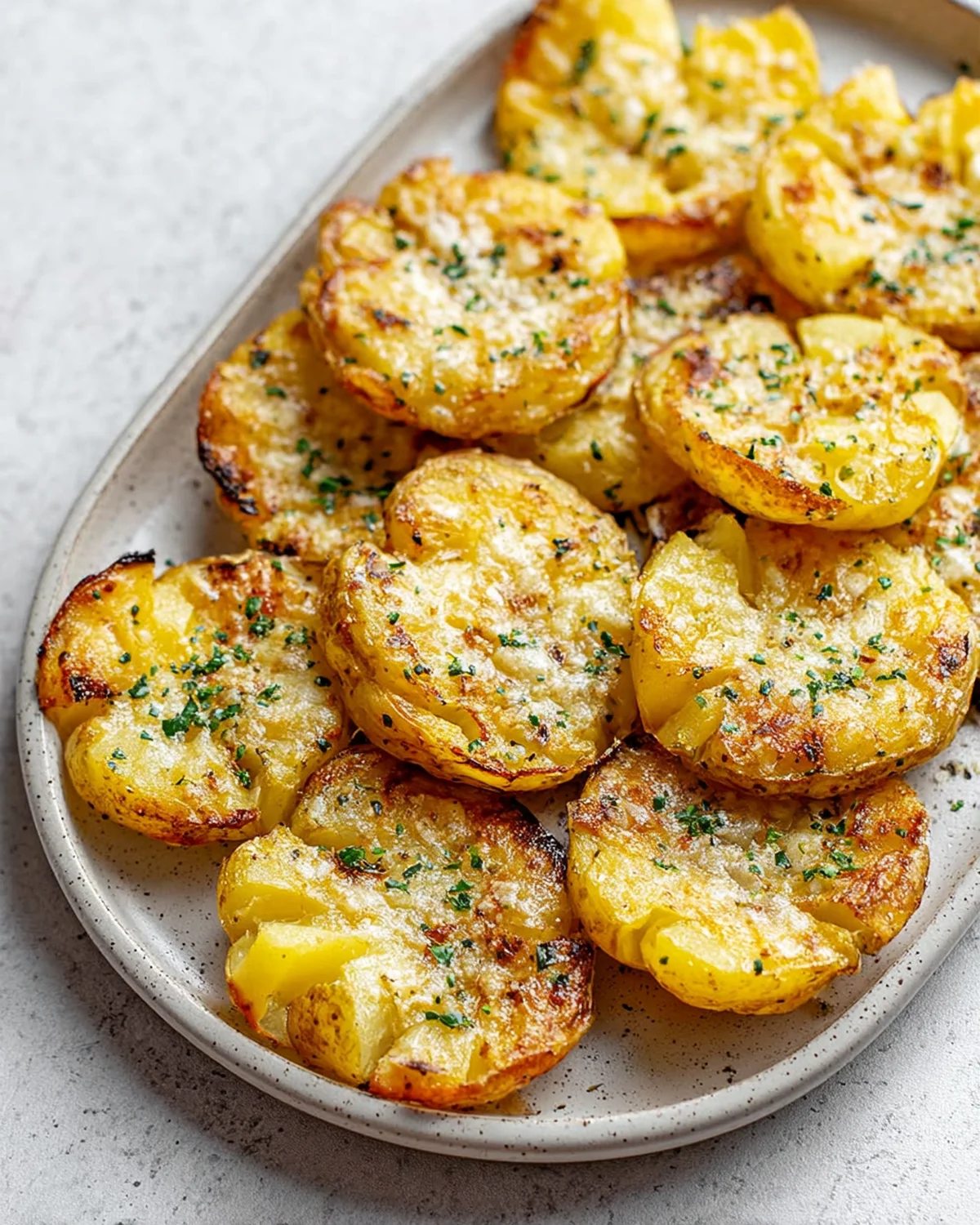 Baked Smashed Potatoes With Garlic and Parmesan - Image 2