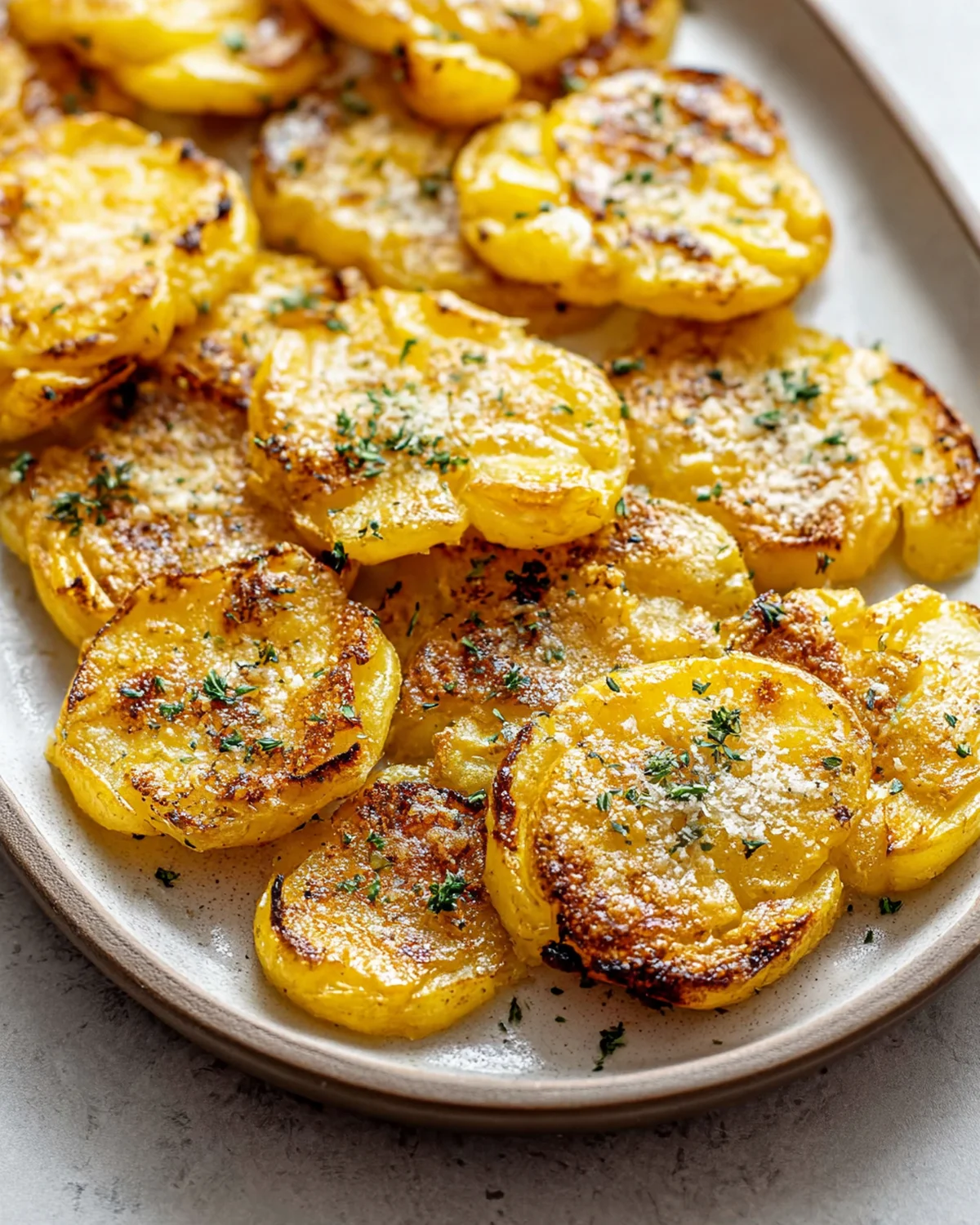 Baked Smashed Potatoes With Garlic and Parmesan - Image 3