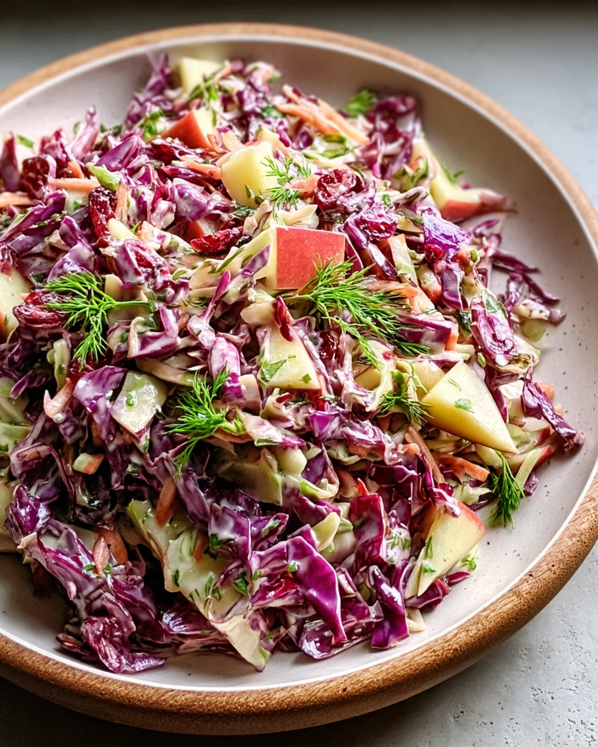 CRANBERRY APPLE COLESLAW Recipe