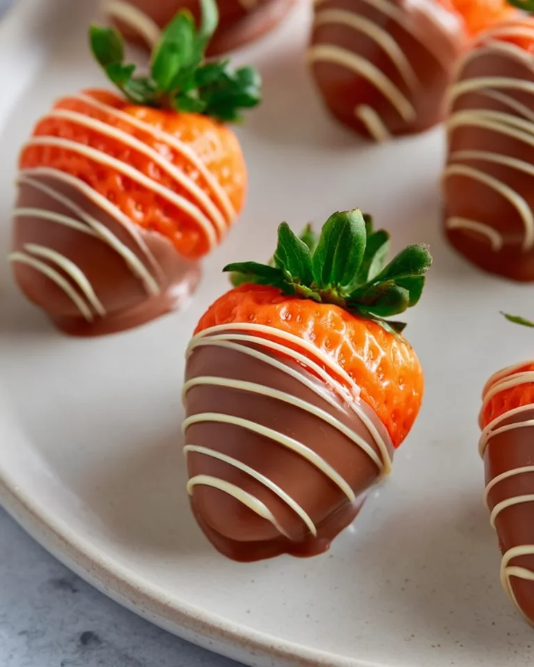 Carrot Chocolate Covered Strawberries Recipe