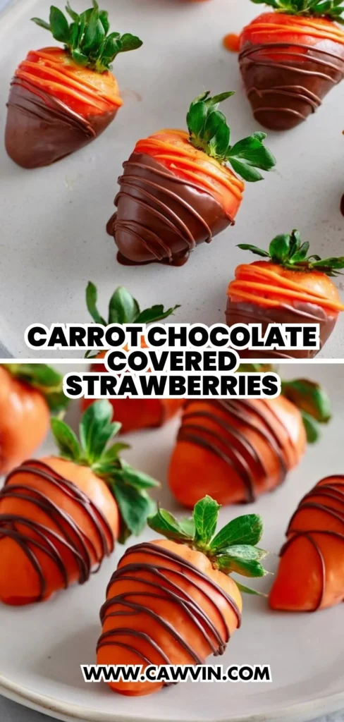Carrot Chocolate Covered Strawberries 2 1 - Easy Peasy Recipes