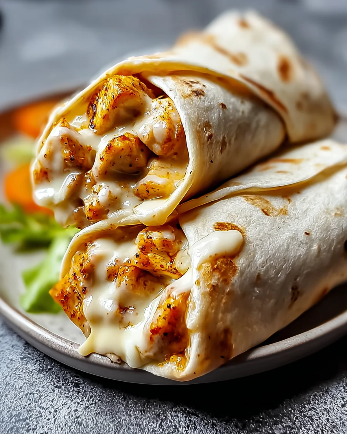 Cheesy Garlic Chicken Wraps - Image 2