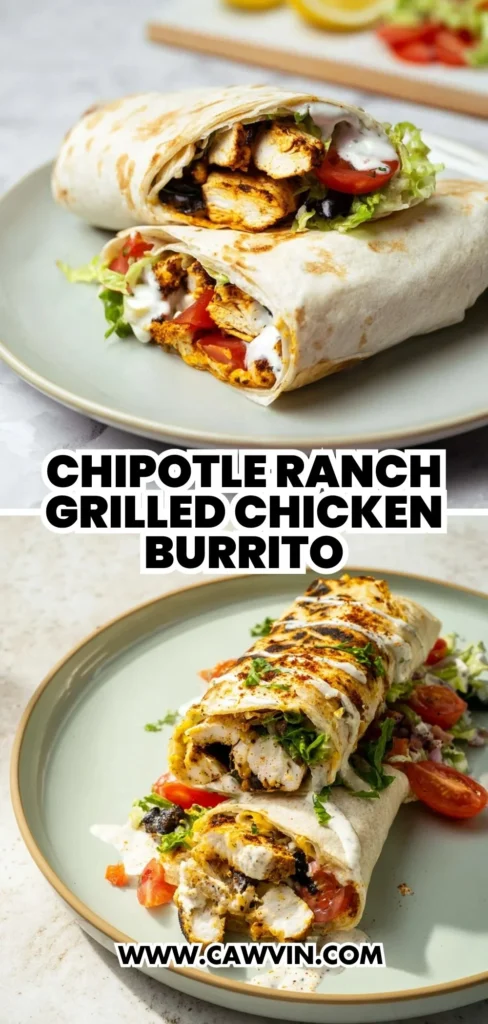 Chipotle Ranch Grilled Chicken Burrito 2 1 - Easy Peasy Recipes