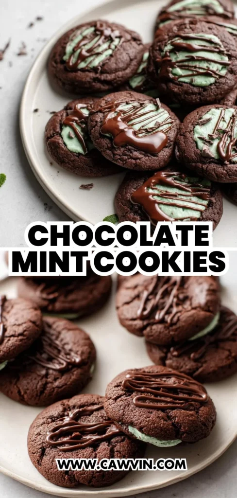 Chocolate Mint Cookies 2 1 - Easy Peasy Recipes