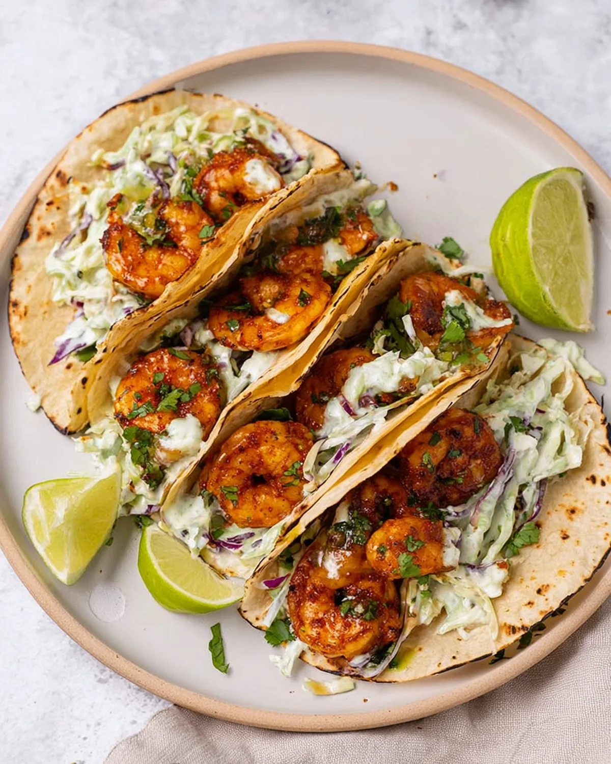 Cilantro Lime Shrimp Tacos with Creamy Slaw - Image 2