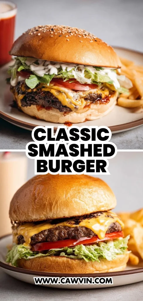 Classic Smashed Burger 2 1 - Easy Peasy Recipes